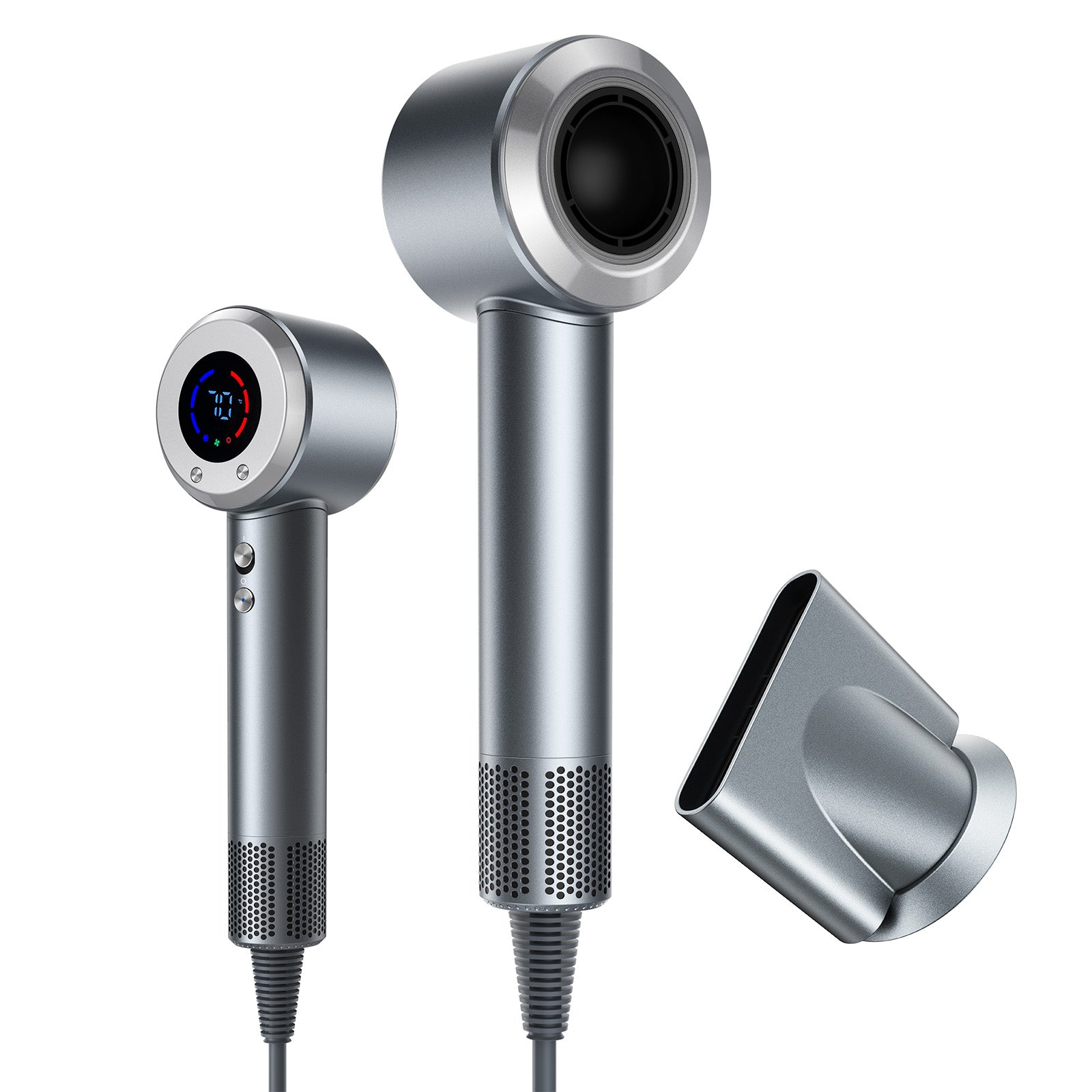 ドライヤー 速乾 【2025注目ドライヤー入選・15S速乾・9億マイナスイオン美髪効果】大風量 LEDディスプレー 高速モーター 9億+高濃度マイナスイオン AI機能 恒温NTCチップ 3段階風量＆4段階風温 過熱保護 コンパクト 超軽量 静音 旅行用 家庭用 美容師監修 髪つや 保湿 静電気抑制 ダメージ修復 抜け毛対策 PSE認証 日本語対応 2年保証